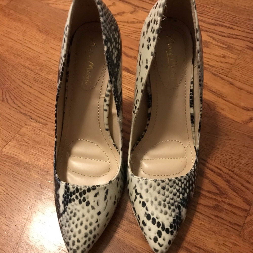 Snake Print Anne Michelle High Heels